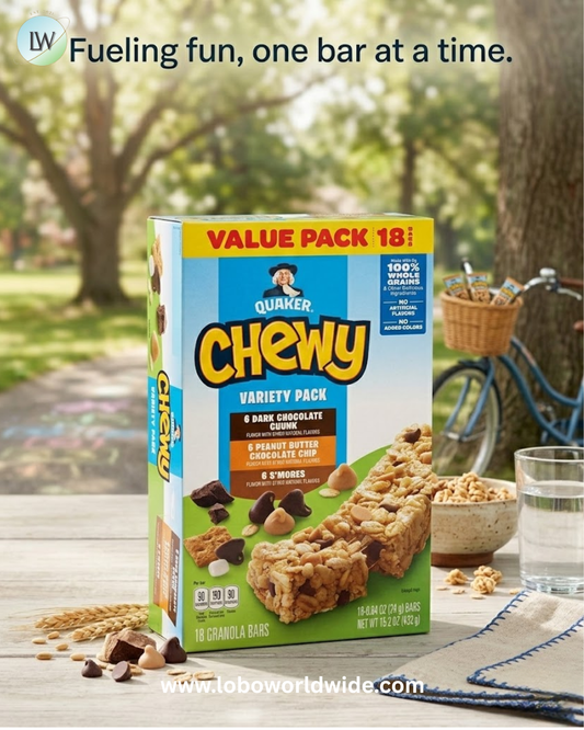 Quaker Chewy Granola Bars, Variety Pack, 18 Count