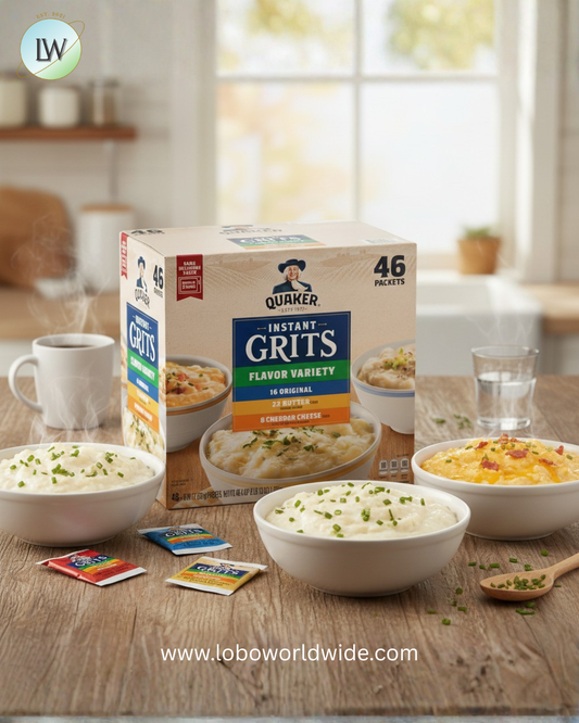Quaker Instant Grits, Variety Pack 45.4 oz., 46 pk.