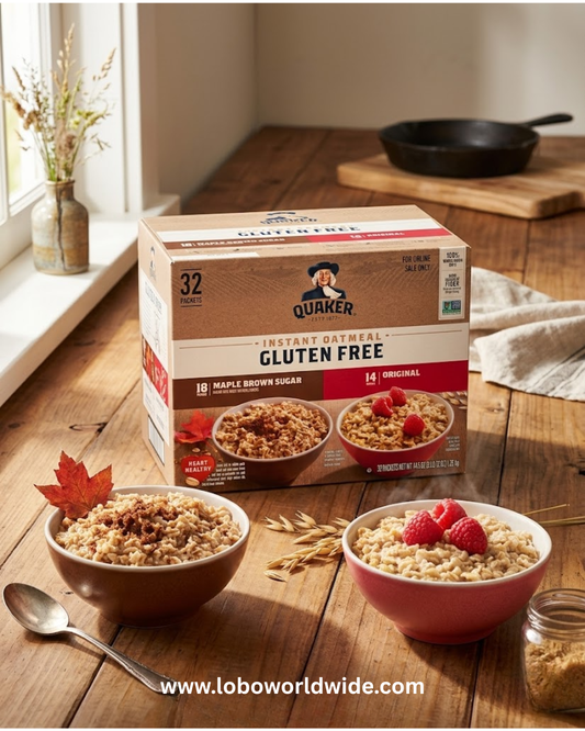 Quaker Instant Oatmeal, 2 Flavor Gluten Free Variety Pack, 32 Count