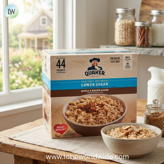 Quaker Instant Oatmeal, Lower Sugar, Maple & Brown Sugar, 1.19 oz Packets, 44 Packets
