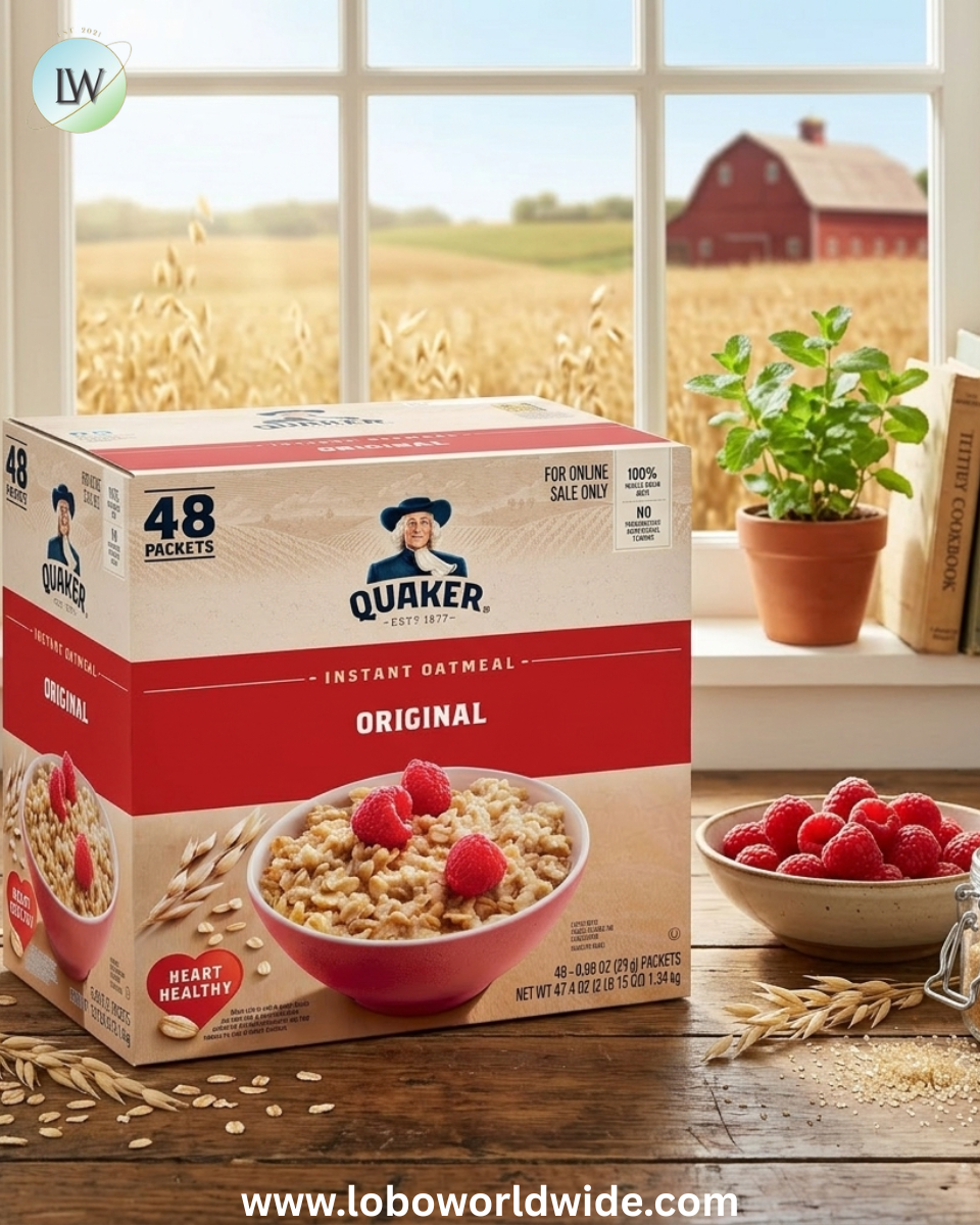 Quaker Instant Oatmeal, Original, Individual Packets, 0.98 Ounce , 48 Count (Pack of 1 )