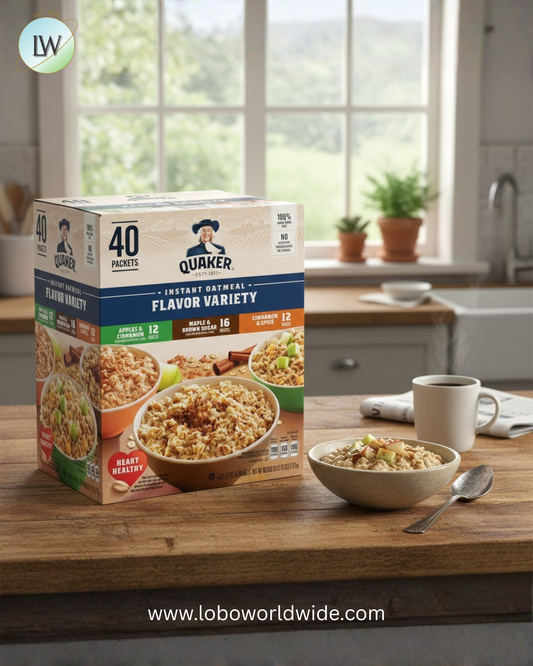 Quaker Instant Oatmeal, Variety Pack, 1.51 oz., 40 ct.