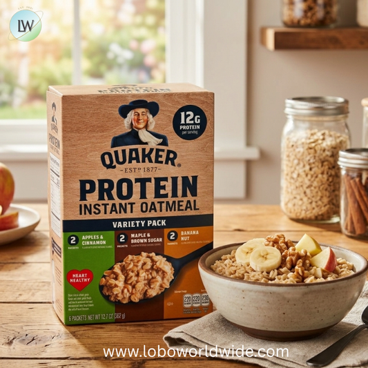 Quaker Instant Oats Hot Cereal, Protein Variety, 12.76 oz 6 Count