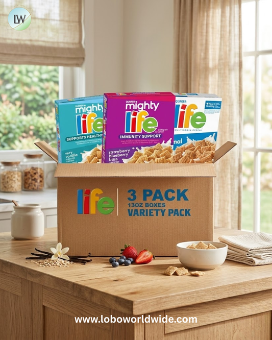 Quaker Mighty Life Multigrain Breakfast Cereal, 3 Flavor Variety Pack (3 Pack)