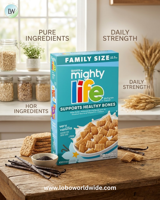 Quaker Mighty Life Multigrain Cereal, Strawberry Blueberry Bliss, Immunity Support, 22.3 Oz Family Size