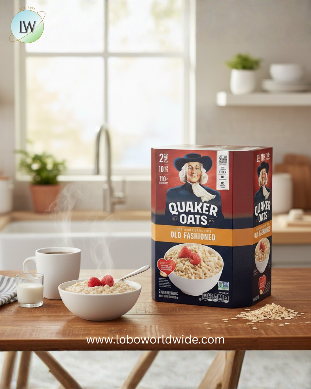 Quaker Old Fashioned Oats, 160 oz.