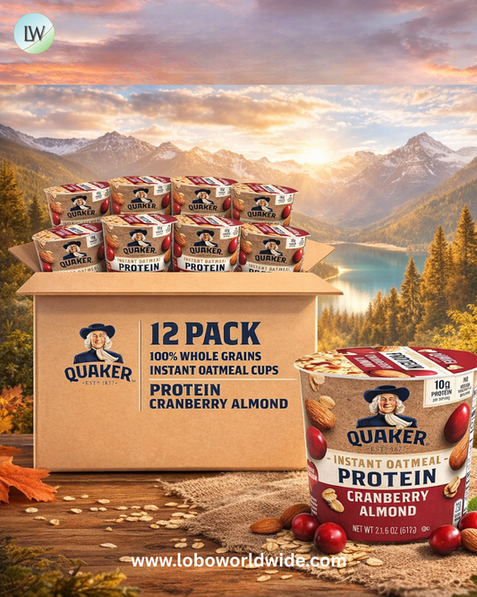 Quaker Protein Instant Oatmeal Express Cups, Cranberry Almond, 10g Protein, 2.18 Ounce (Pack of 12)