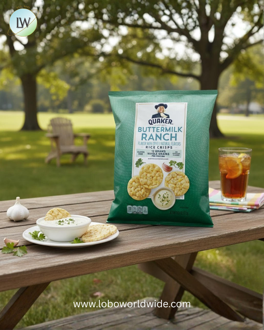 Quaker Rice Crisps Ranch Quaker Rice Crisps, Buttermilk Ranch, 6.06 Oz. – Lobo Worldwide Inc.