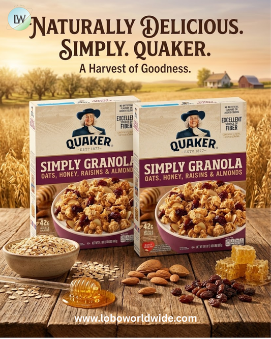 Quaker Simply Granola Honey & Raisin, 24.1 Oz (Pack of 2)