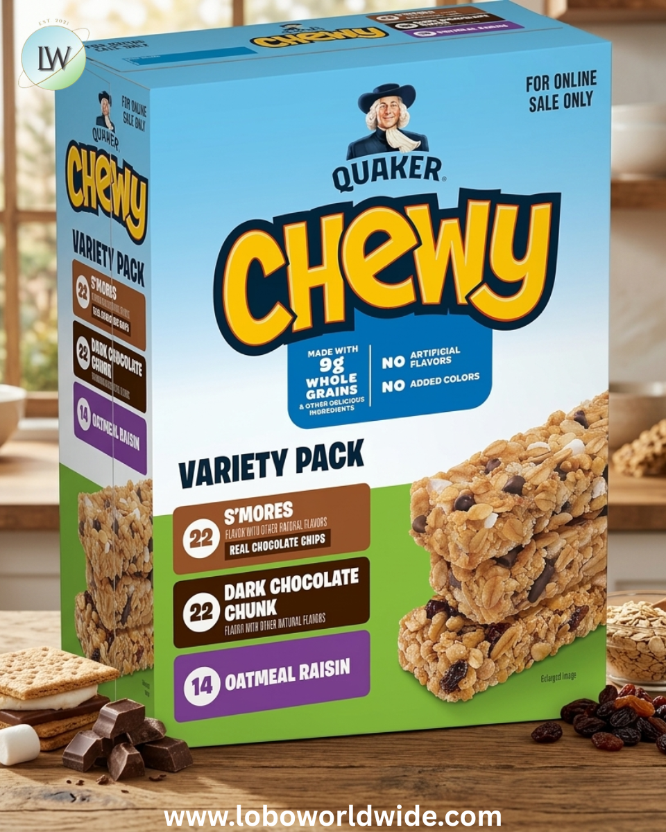 Quaker Chewy Granola Bars, S'mores, 58 Count