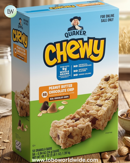Quaker Chewy Granola Bars, S'mores, 58 Count