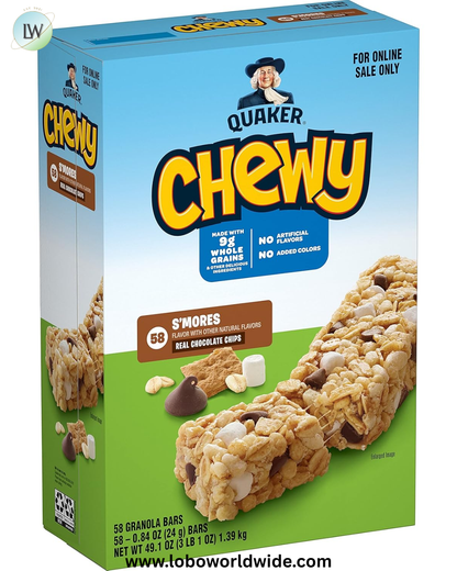 Quaker Chewy Granola Bars, S'mores, 58 Count