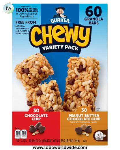 Quaker Chewy Granola Bars, S'mores, 58 Count