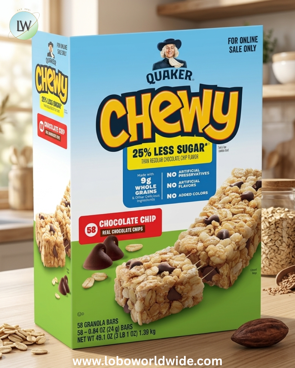 Quaker Chewy Granola Bars, S'mores, 58 Count