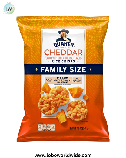 Quaker Rice Crisps Cheddar, 8.5 Oz