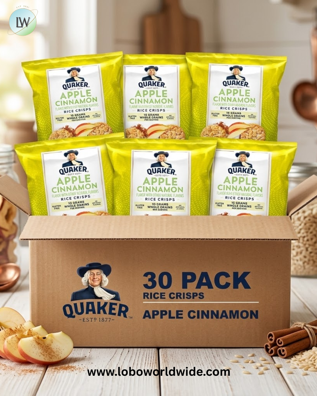 Quaker Rice Crisps, Gluten Free,0.67 Oz, 30 Count