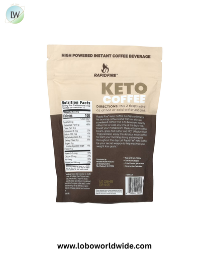 RAPIDFIRE, Keto Coffee, 7.93 oz (225 g)