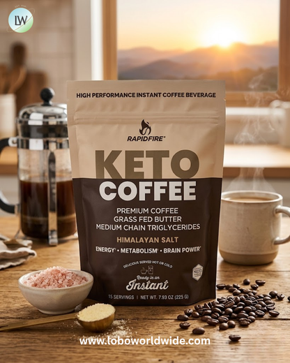 RAPIDFIRE, Keto Coffee, 7.93 oz (225 g)