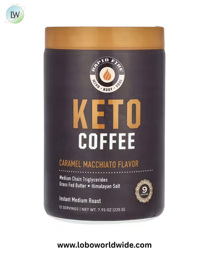 RAPIDFIRE, Keto Coffee, Instant, Medium Roast, 7.93 oz (225 g)