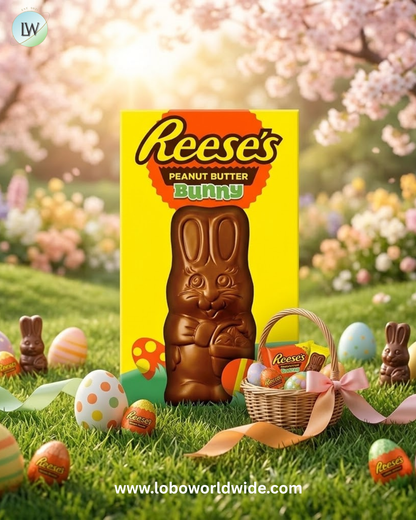 REESE'S BUNNY Milk Chocolate Peanut Butter, Easter Candy Gift Box, 1 lb