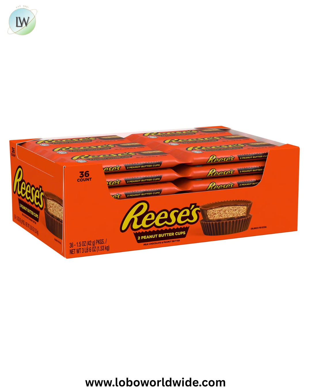 REESE'S Milk Chocolate Peanut Butter Cups, 1.5 oz., 36 pk.
