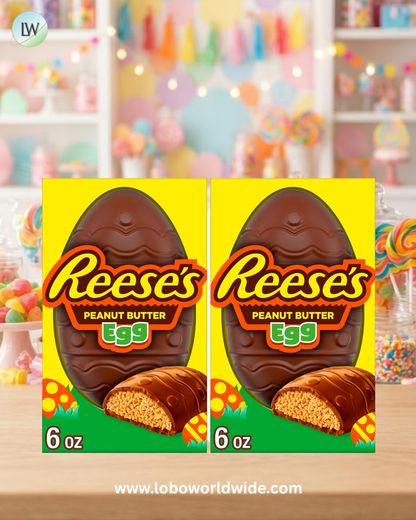 REESE'S Milk Chocolate Peanut Butter Egg, Easter Candy Gift Box(various sizes)