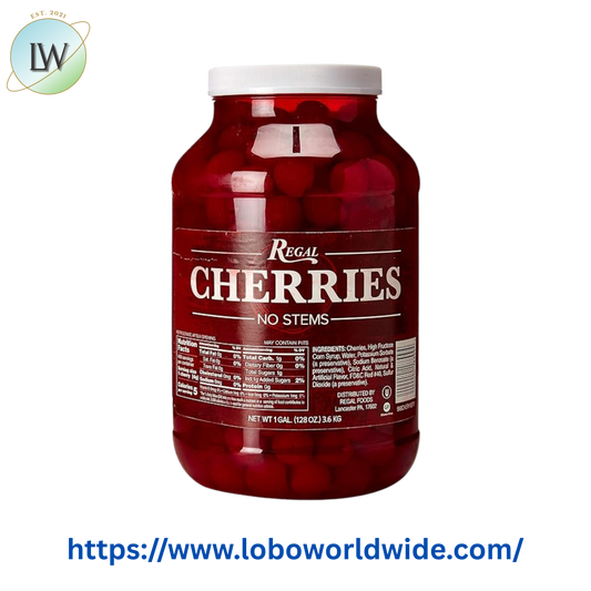 Regal Maraschino Cherries Without Stems - 1 Gallon