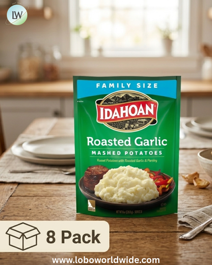 (8 pack) Idahoan Mashed Potatoes Family Size Side Dish, 8 oz