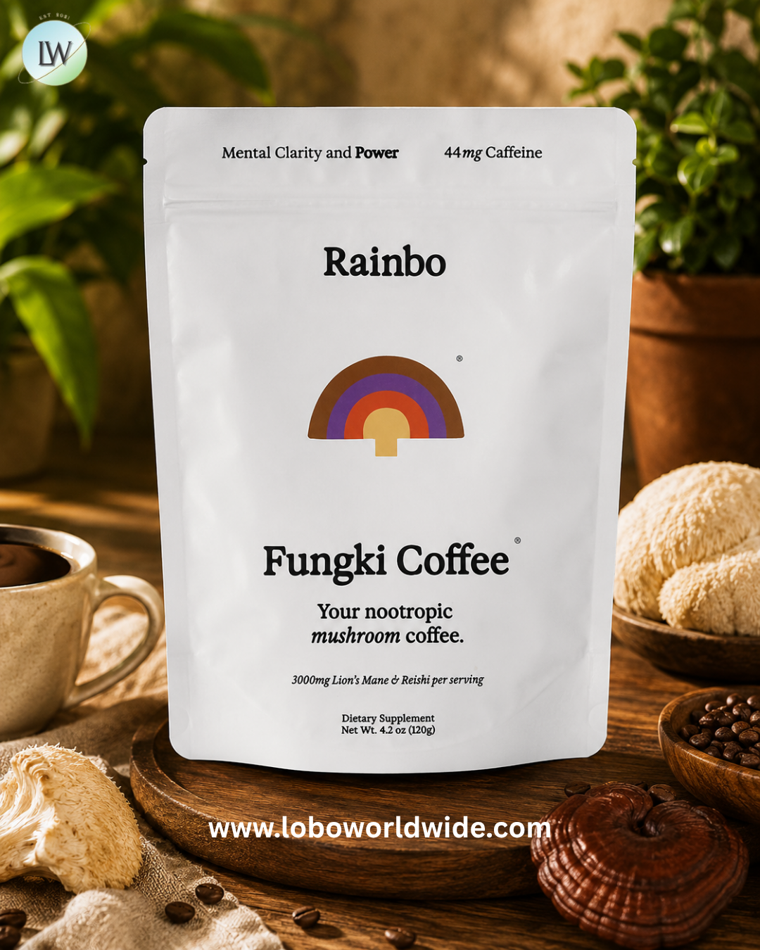 Rainbo, Fungki Coffee®, 4.2 oz (120 g)