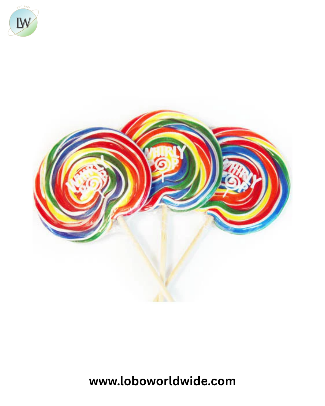 Rainbow Whirly Pops