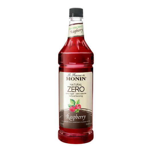 Monin Zero Calorie Natural Raspberry Flavoring Syrup 750 mL(Various Sizes)