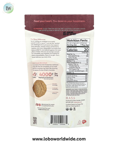 Rasa, Adaptogen & Mushroom Coffee Alternative, Instant, 5 oz (144 g)