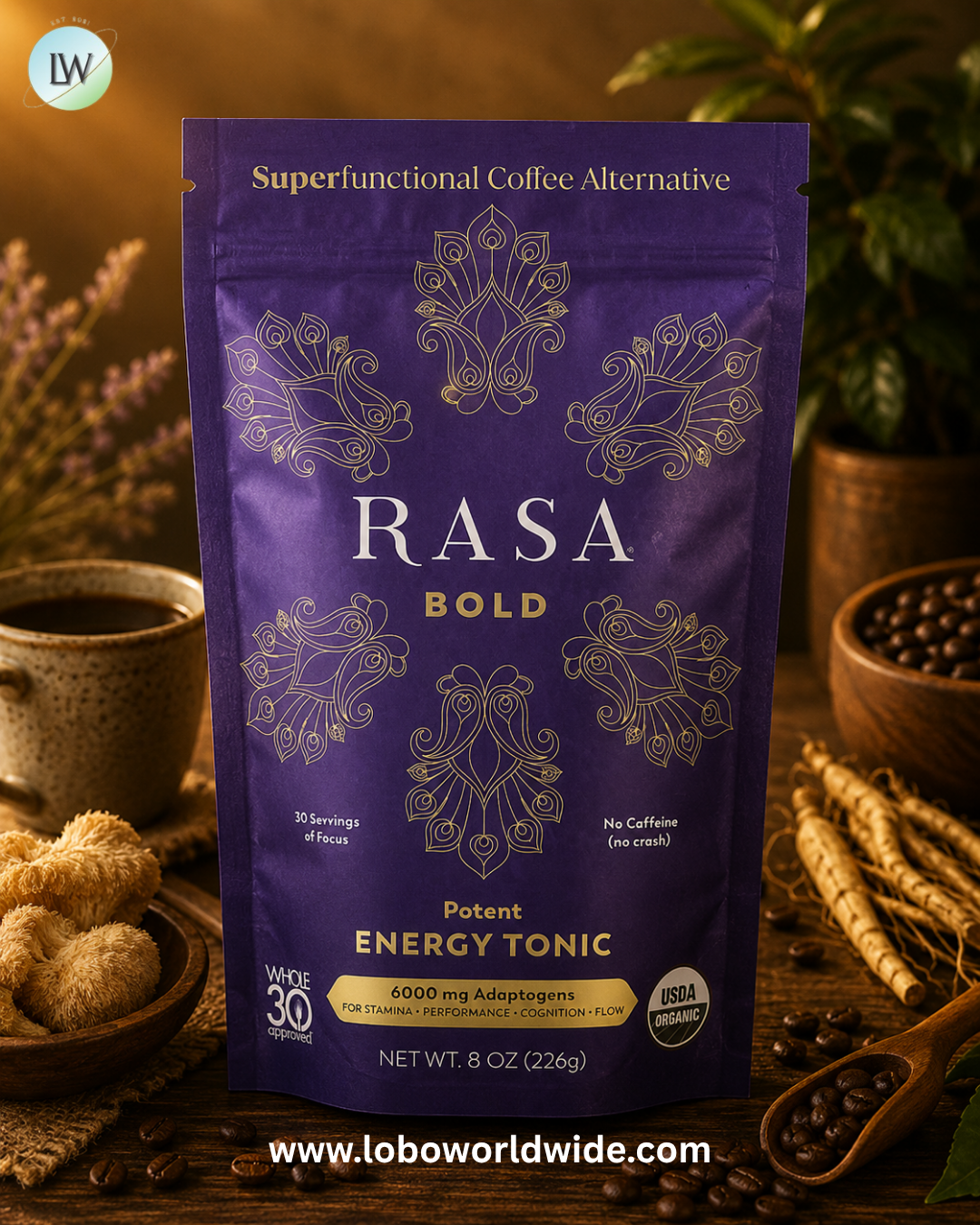 Rasa, Potent Energy Tonic, Bold, 8 oz (226 g)