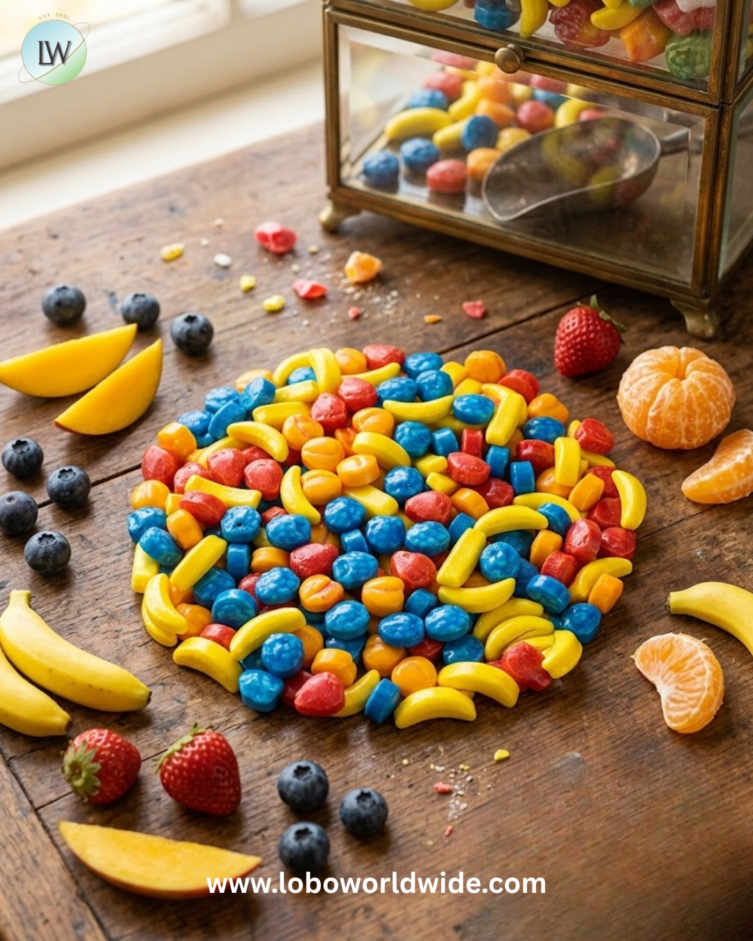 Rascals Fruit-Shaped Hard Candy Assorted - 12.35lb
