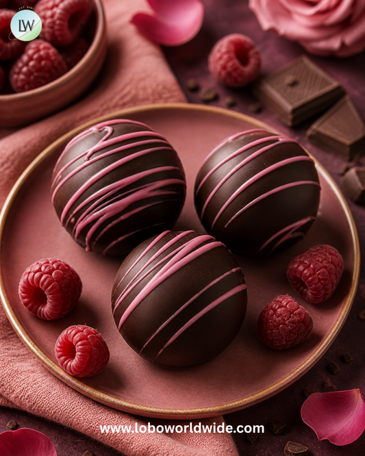 Raspberry Birnn Dessert Truffles Dark Chocolate - 24ct