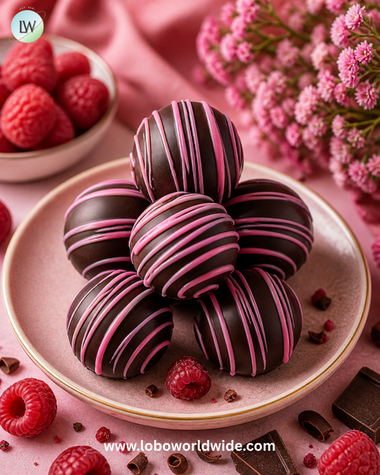 Raspberry Bite Size Birnn Truffles Dark Chocolate - 5lb