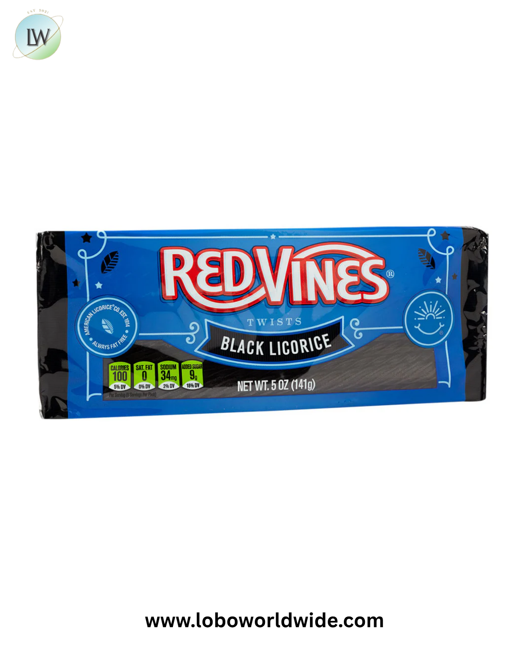 Red Vines Black Licorice 5oz - 24ct