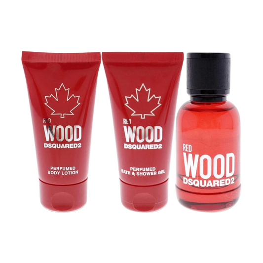 Dsquared2 Red Wood 3 Piece Gift Set Gift Set - For Women