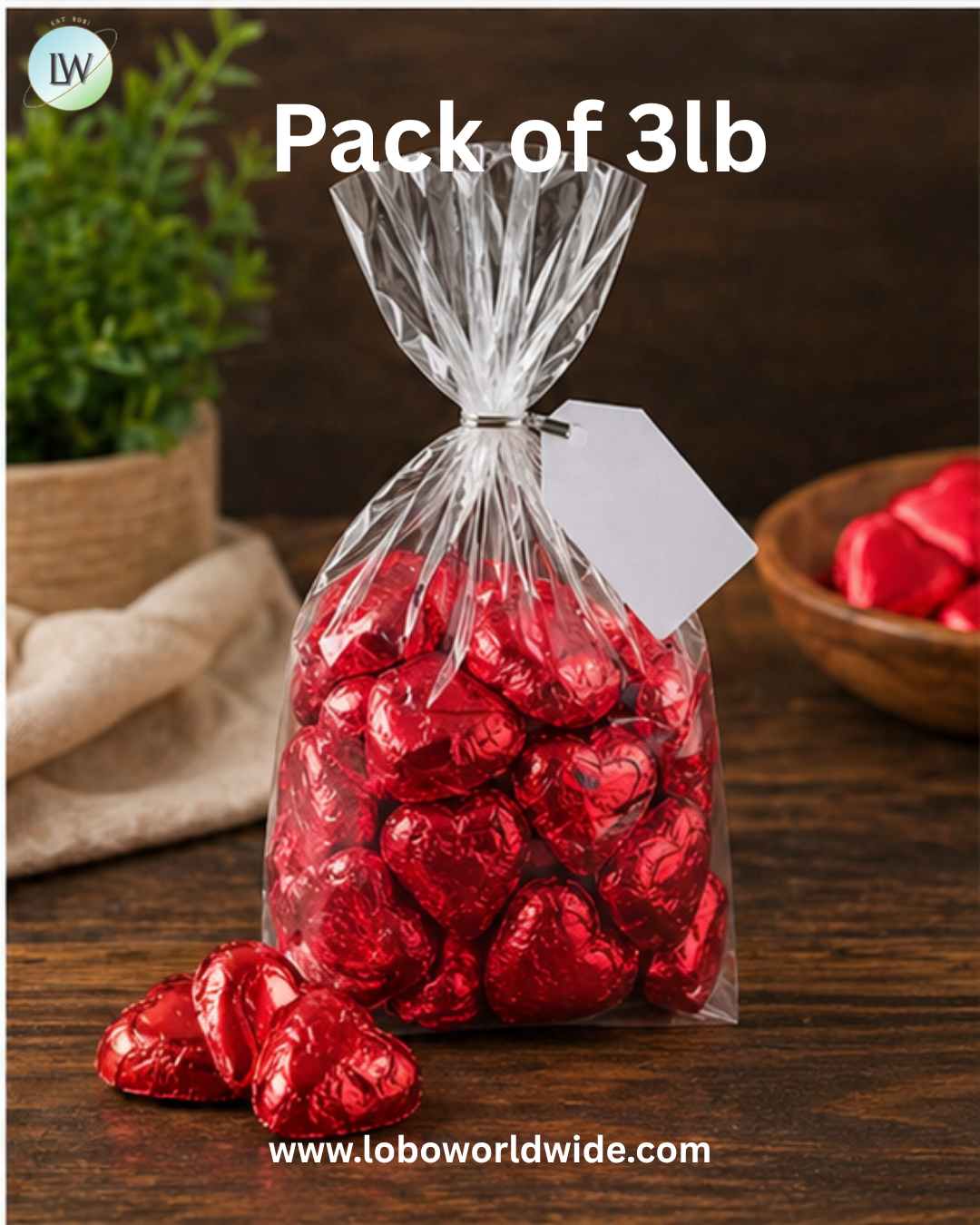 Red Mini Chocolate Hearts