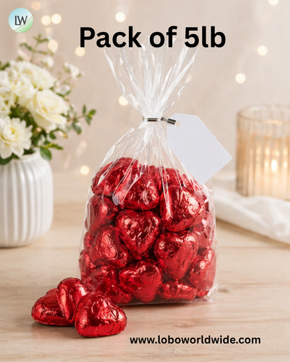 Red Mini Chocolate Hearts
