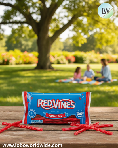 Red Vines Jumbo Twists Original Red Licorice 8 oz Bag(12 PACK)