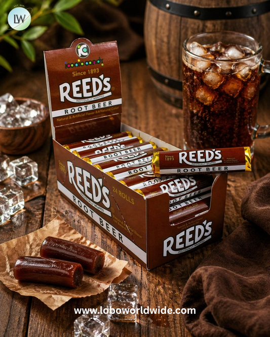 Reeds Root Beer Candy Rolls 24 Pack
