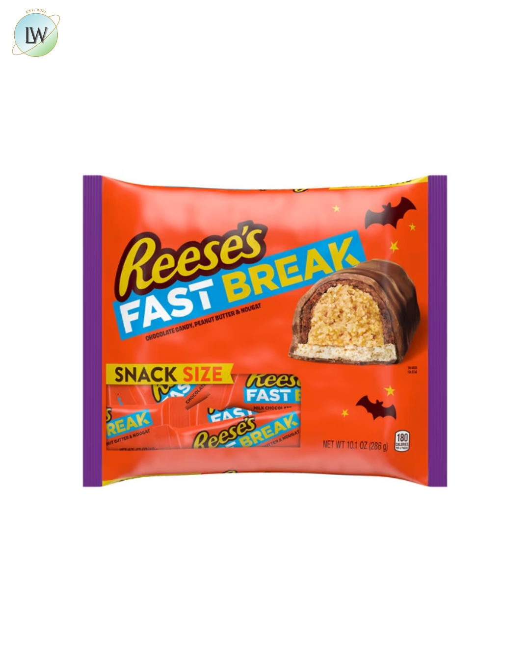 Reese's Halloween Fast Break Chocolate, Peanut Butter & Nougat, 10.1 oz.