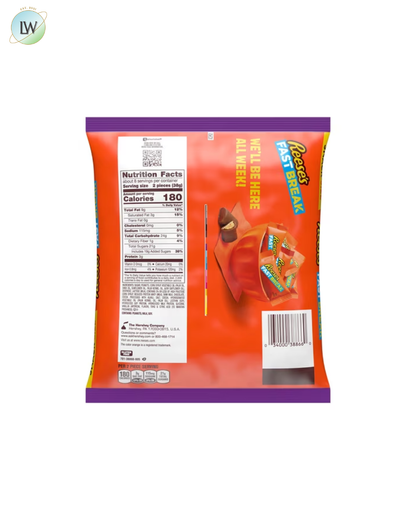 Reese's Halloween Fast Break Chocolate, Peanut Butter & Nougat, 10.1 oz.