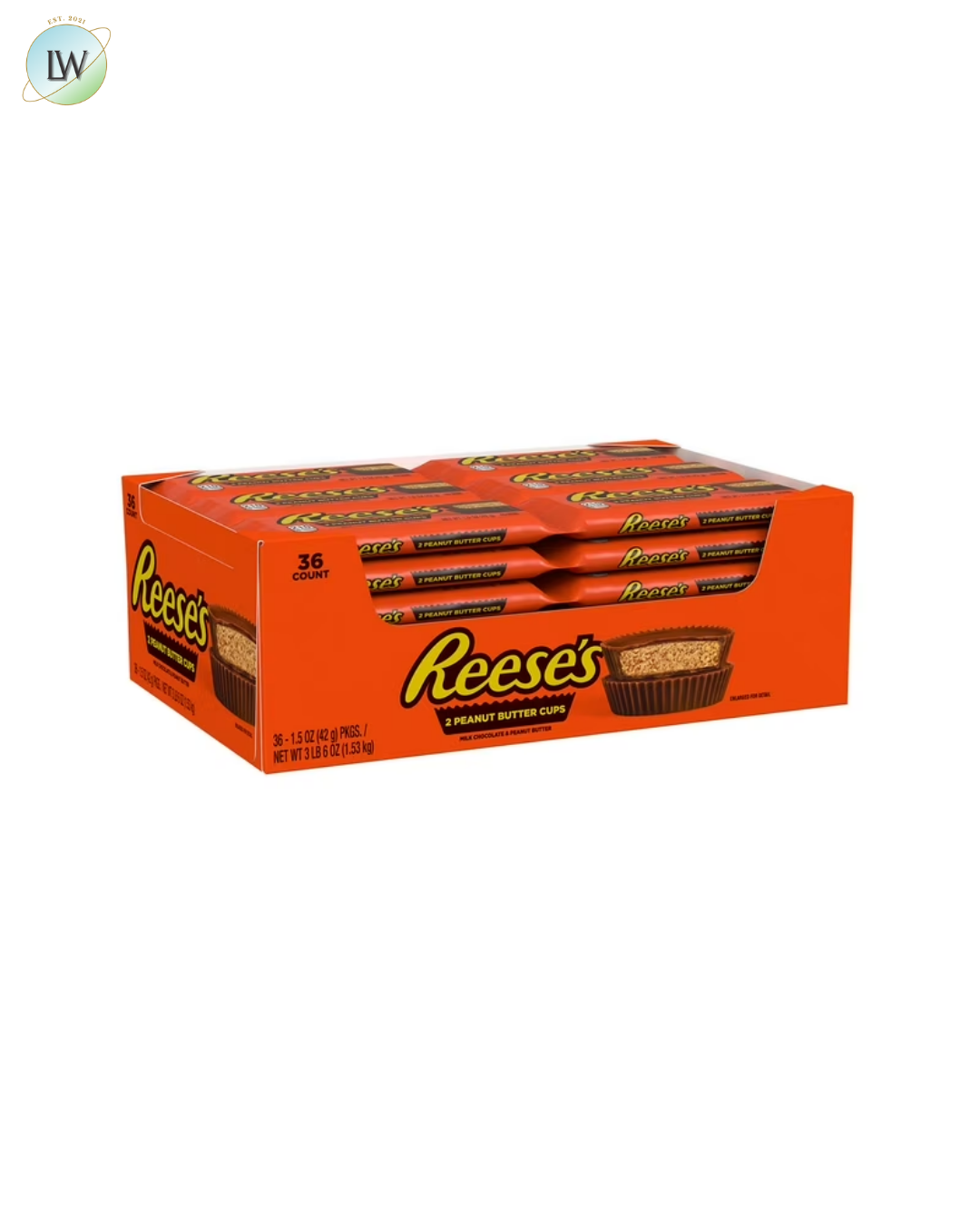 Reese's Milk Chocolate Peanut Butter Cups, 1.5 oz, 36 pk.