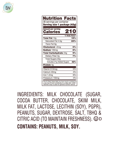 Reese's Milk Chocolate Peanut Butter Cups, 1.5 oz, 36 pk.