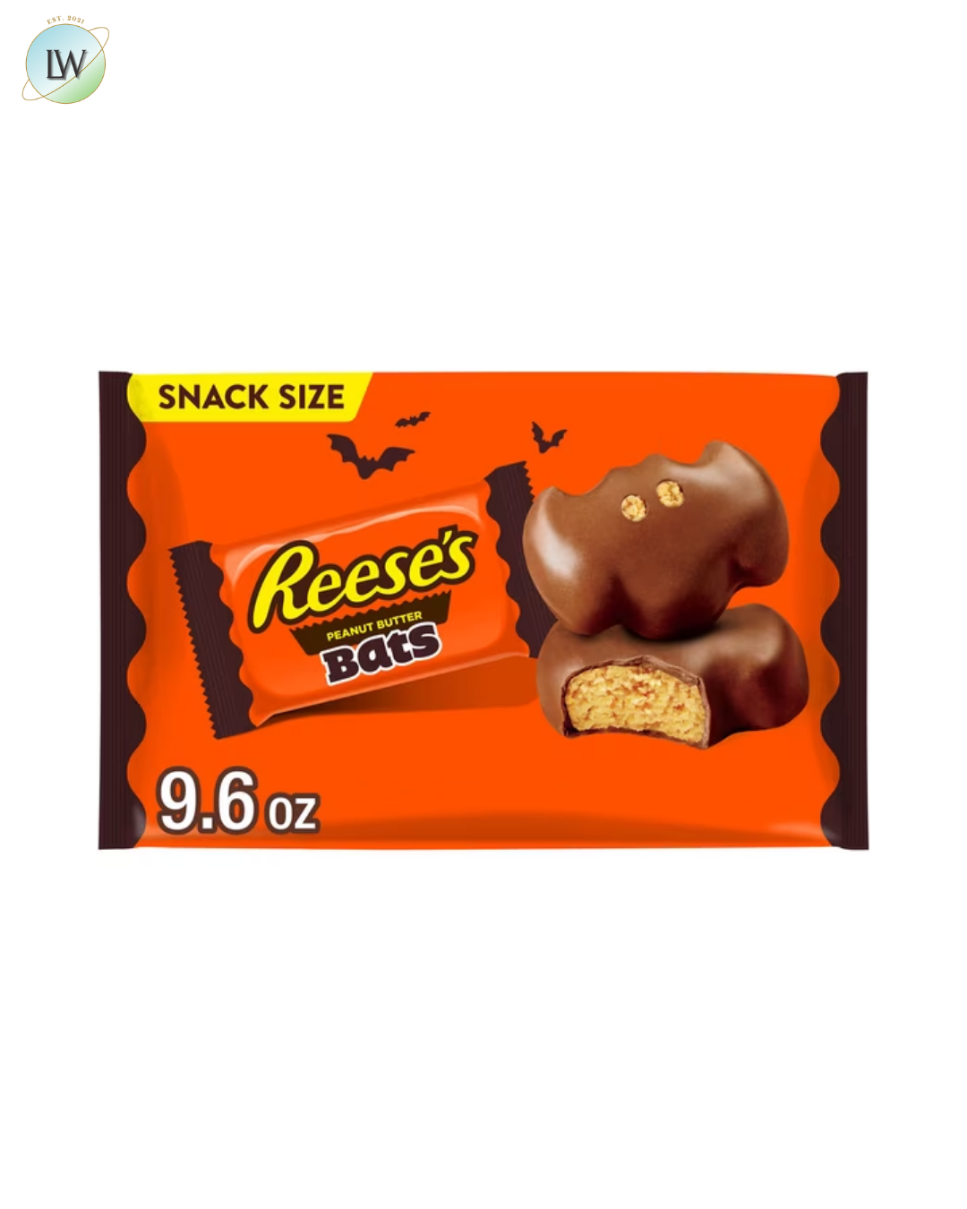 Reese's Milk Chocolate Snack Size Halloween Peanut Butter Bats, 9.6 oz.