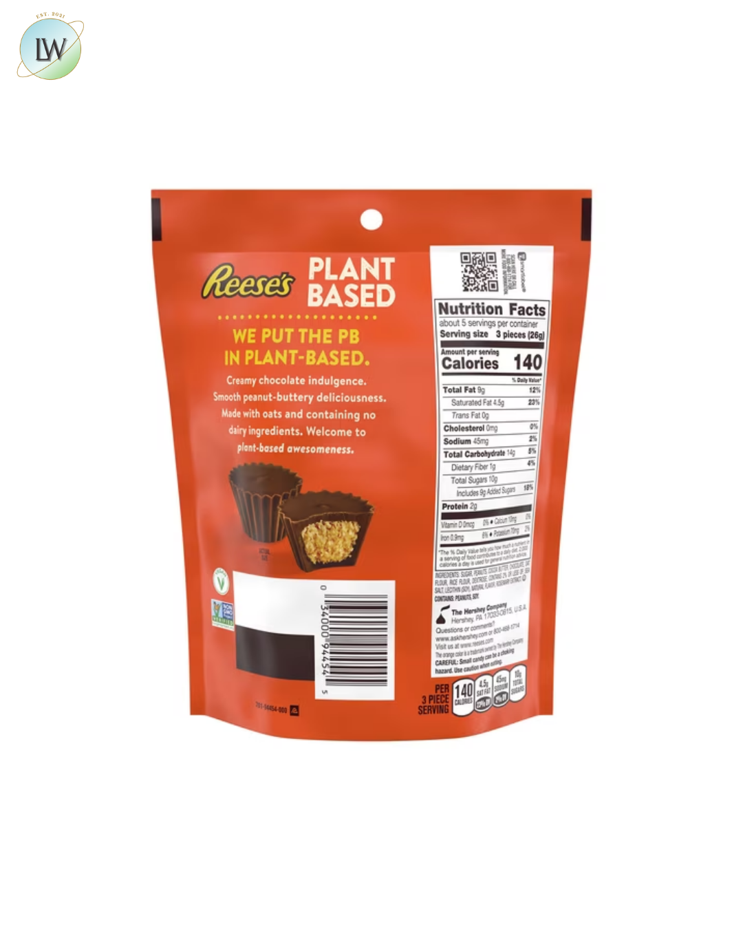 Reese's Mini Plant Based Oat Chocolate Confection Peanut Butter Cups, 4.5 oz.