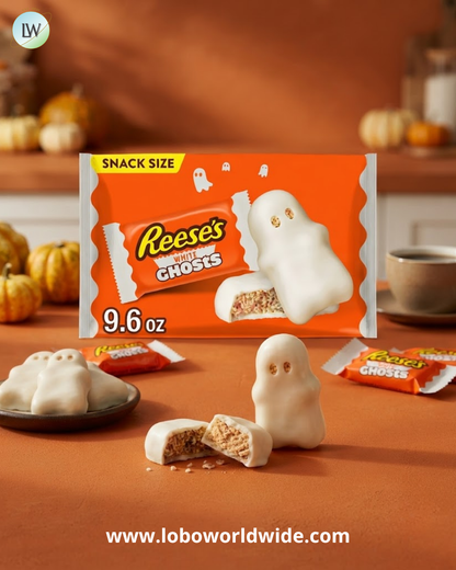 Reese's White Creme Halloween Peanut Butter Ghosts, 9.6 oz.
