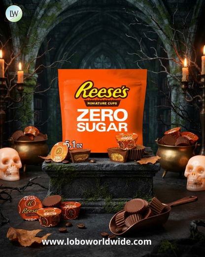 Reese's Zero Sugar Mini Chocolate Peanut Butter Cups, 5.1 oz.